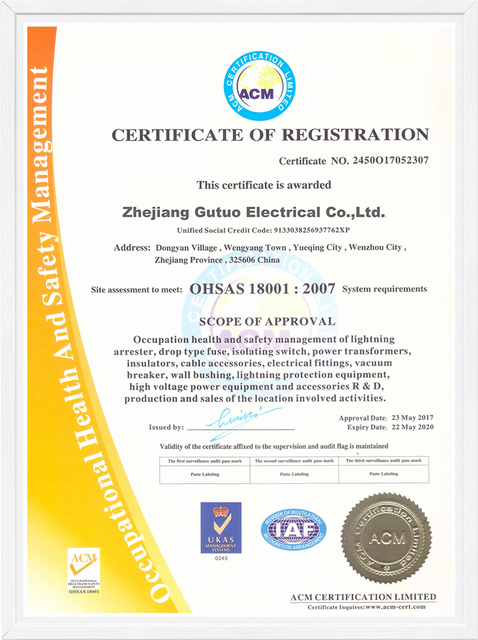 Goto Electrical OHSAS 18001